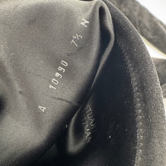 Stuart Weitzman Highland Over The Knee Boot Black Suede  Size 7.5 Narrow - Picture 12 of 13